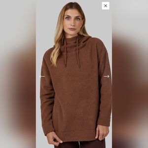 SHORTHAIR SHERPA PULLOVER HOODIE By 32 Degrees Women's Size SMALL NWT